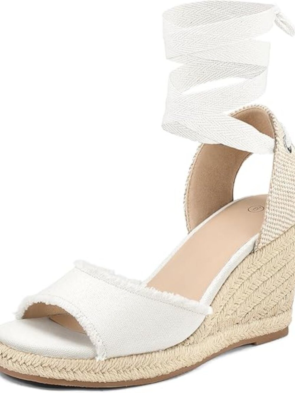 Women's Wedge Sandals Open Toe Espadrilles Platform Ankle Strap Lace Up Summer S
